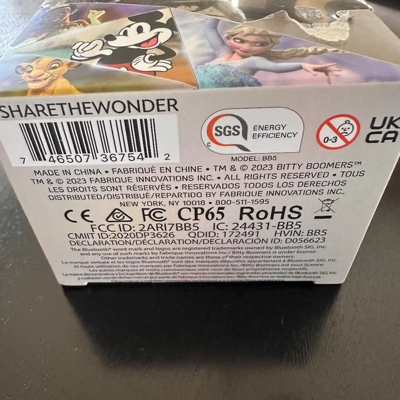 SALE Disney 100 Minnie Mouse Bitty Boomers Mini Collectible Bluetooth Speaker - Picture 3 of 6